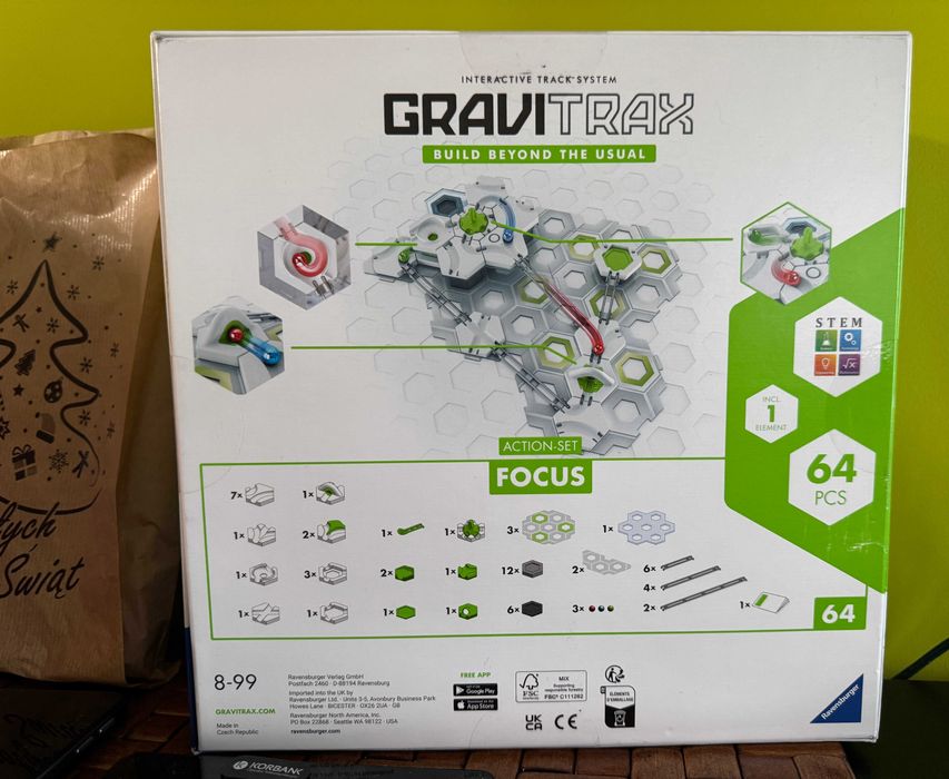 Gra Logiczna Zestaw RAVENSBURGER Gravitrax Action Set Focus