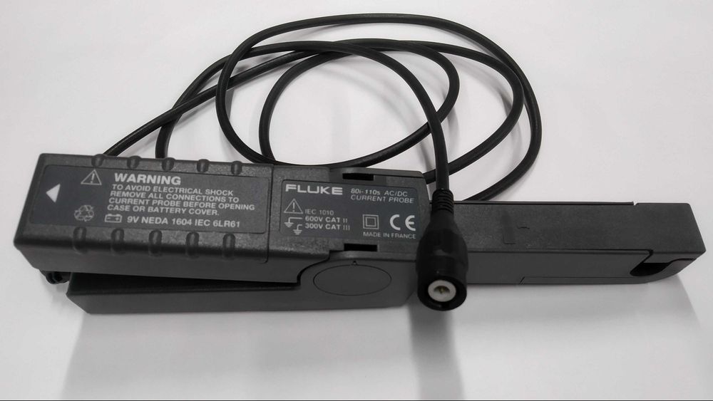 FLUKE  Sonda de corrente / pinça amperimétrica profissional para osciloscópio, modelo 80i-110s AC/DC com conector BNC