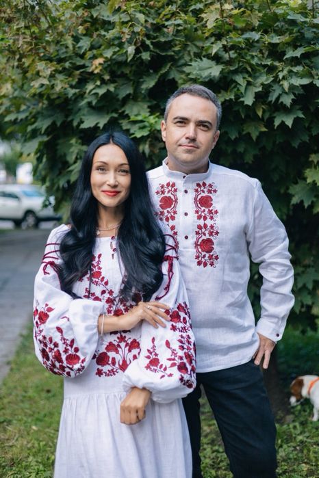 Парні комплекти сімейні вишиванки сукня сорочка