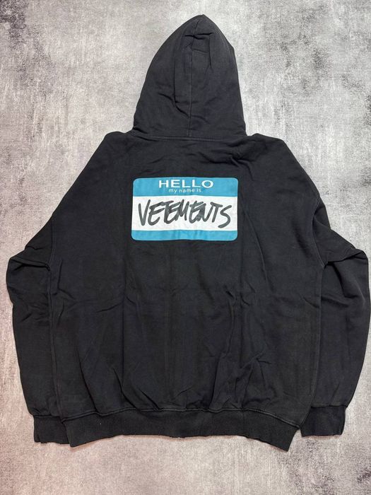 Худі Vetements ,,Hello my name is Vetements,,