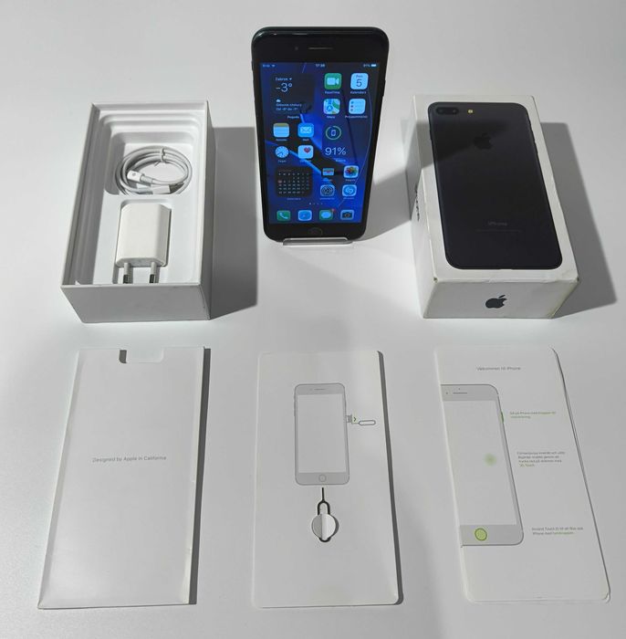 Apple iPhone 7 Plus Czarny | 32GB | Retina HD | Pudełko | Nowa bateria