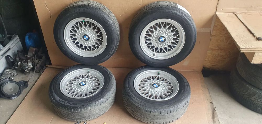 Alufelgi z oponami alusy BBS Oryginał 5x120 R15 7J ET20 205/65 R15 BMW E24 E32 E34 1179774