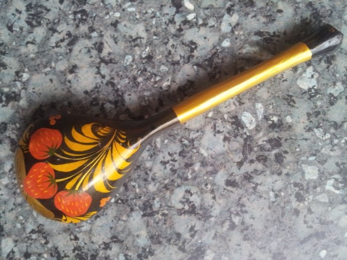 ложка деревянная ХОХЛОМА