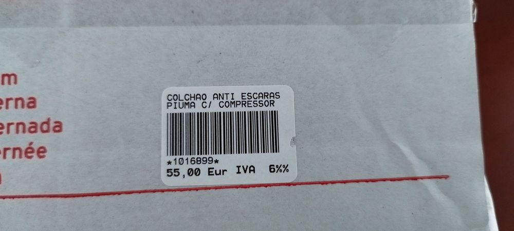 Colchão antiescaras com compressor