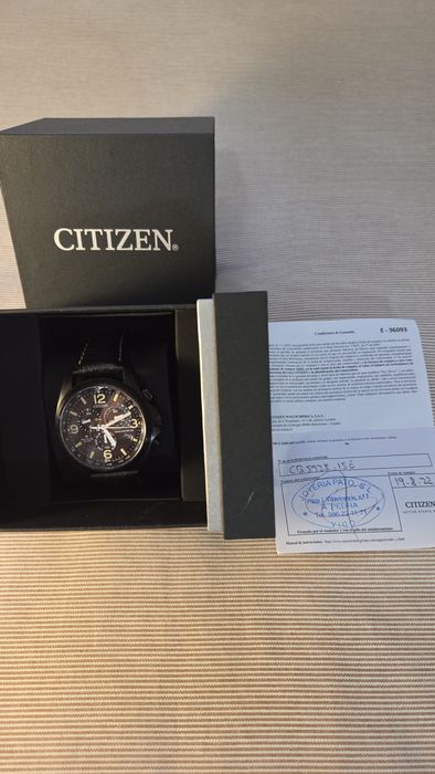 Relógio Citizen solar radiocontrolado  CB5925-15E