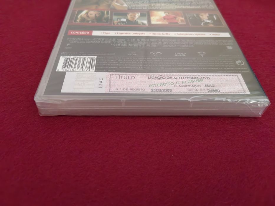 Filme DVD "Cellular: Ligação de Alto Risco"  - novo e selado