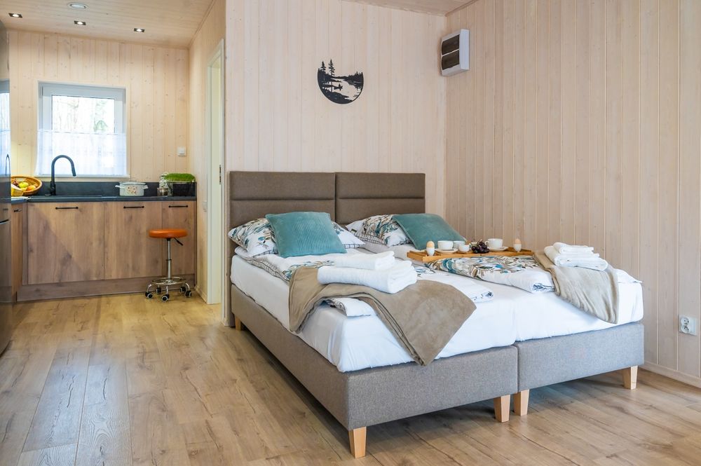 Apartament domek nad jeziorem Strykowskim koło Poznania