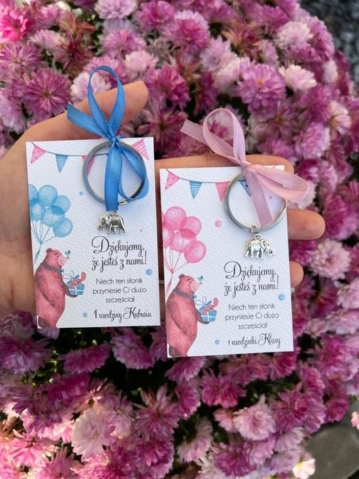 Podziękowanie dla gości - urodziny, roczek dziecka, chrzest