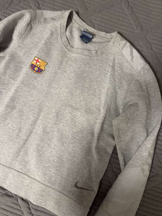 Свитшот Nike FC Barcelona сірий, розмір S