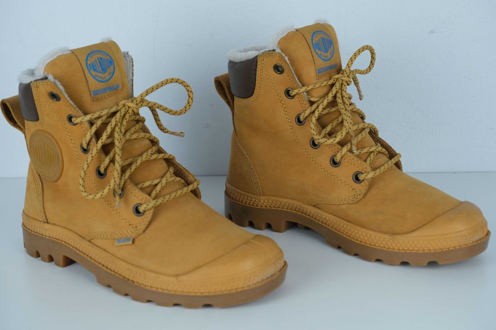 Palladium ocieplane skóra skórzane trampki/ trapery damskie r 36