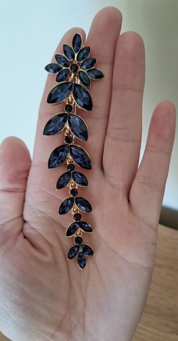 Długie kolczyki Niebieski Atrament