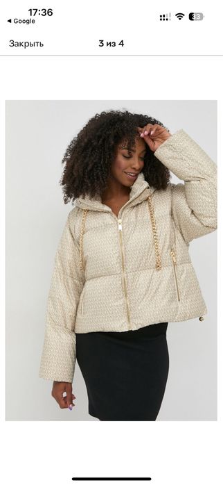 Michael Kors пуховик пуфер лого монограма лого оригінал майкл корс