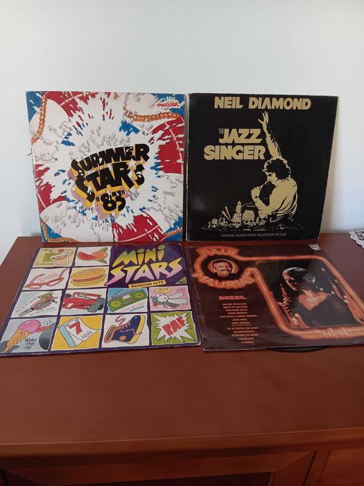Discos em vinil anos 70 a 90