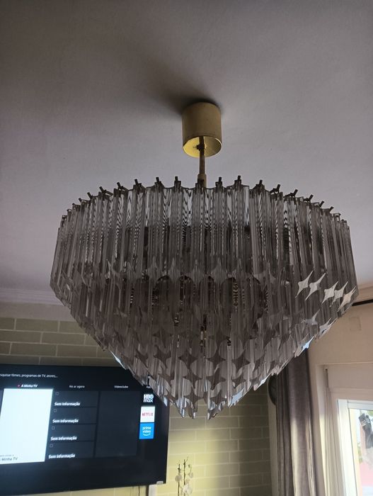 Candeeiro cristal italiano