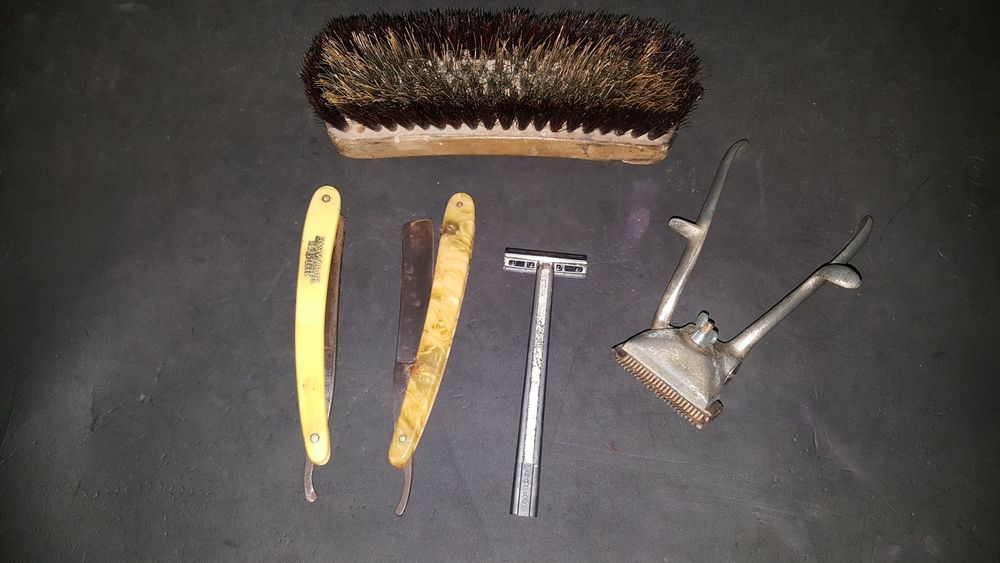 navalha barbeiro maquina antiga