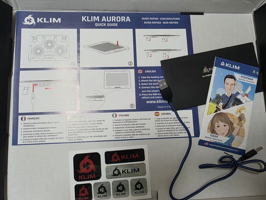 Base de arrefecimento para portátil KLIM Aurora