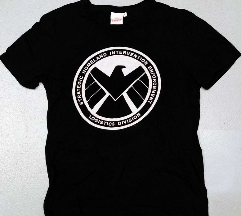 R) MARVEL Kaptain America koszulka z logo Roz.S/M
