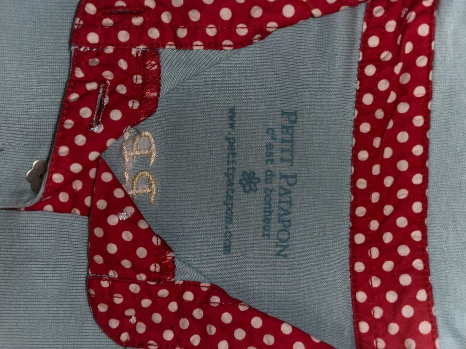 Polo azul da Petit Patapon