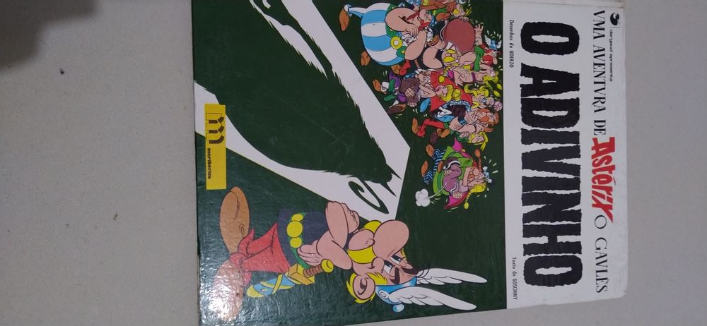 Livros do Astérix, Gaston, Tintim (capa dura 6€ e outros 4€)