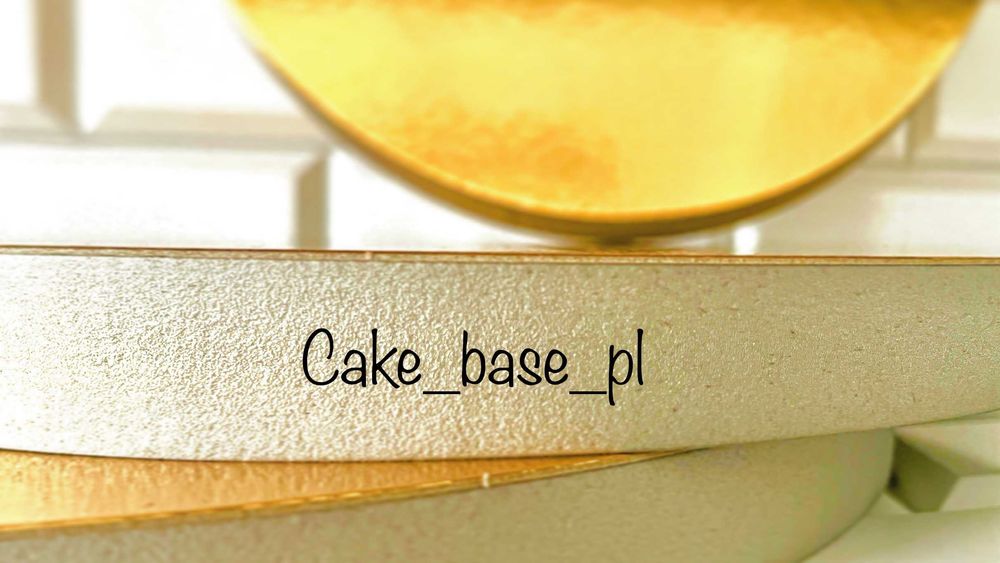 Podkład pod tort/ciasto ze styroduru, fi 24cm,BOX 10szt(ZŁOTY/SREBRNY)
