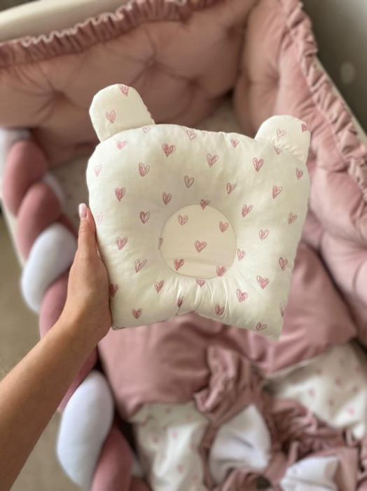 Дитяче ліжечко з натурального дерева бук - ведмедик