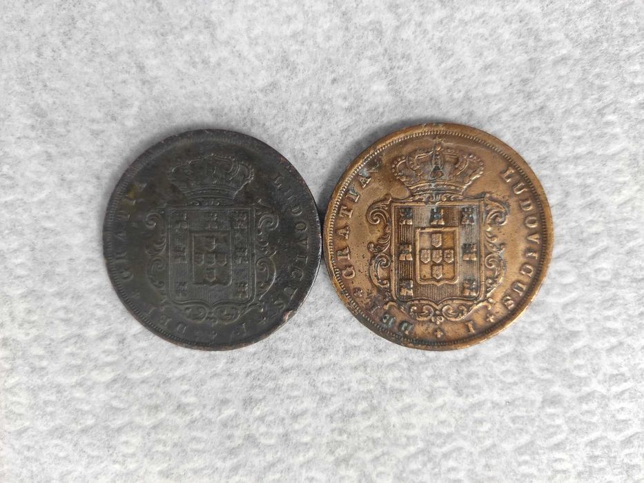Moedas XX Reis 1867, 1878