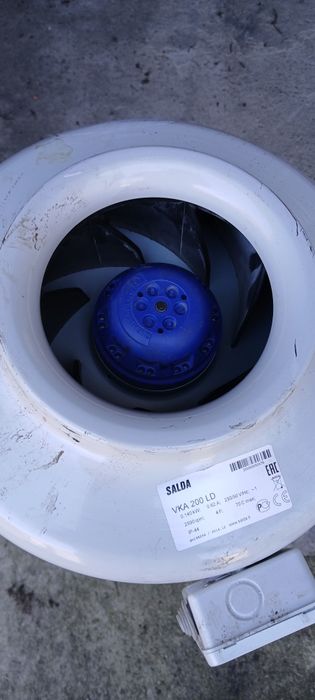 Zestaw SALDA Wentylator Nagrzewnica Komora filtra