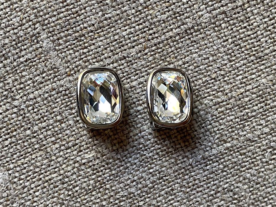 Dyrberg/Kern komplet z kryształami - bransoletka, klipsy, pierścionek