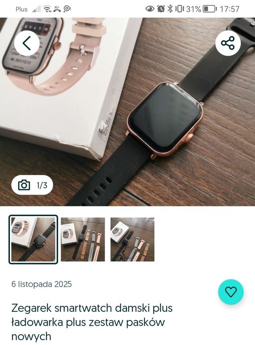Zegarek plus zestaw pasków