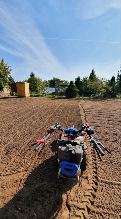 Zakładanie ogrodu, trawnika, nawodnienie, glebogryzarka separacyjna