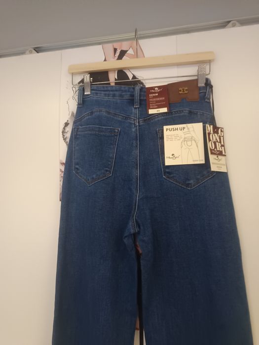 Spodnie damskie jeansowe jeansy szwedy wide leg hit viral style new