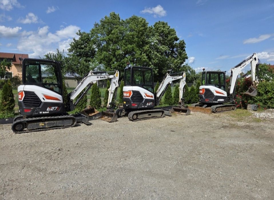 Wynajem minikoparki 2.3t  2.7t  3.5t