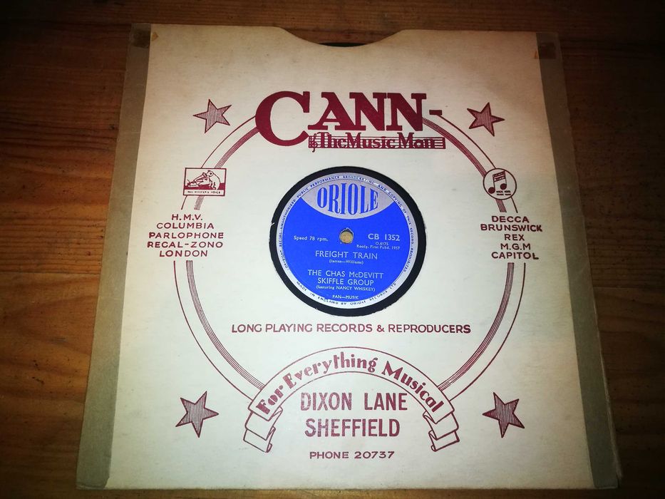 THE CHAS MCDEVITTE SKIFFLE Group- Freight Train Ed ING-1957-10'-78RPM