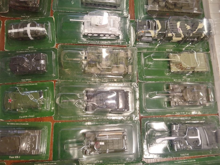Модели серии Русские Танки Масштаб 1:72