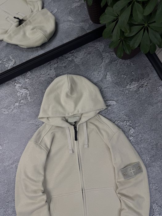 Зіп-худі STONE ISLAND бежевий (ghost)