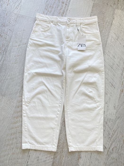 Білі джинси ZARA 40р 9632/081/712 relaxed fit