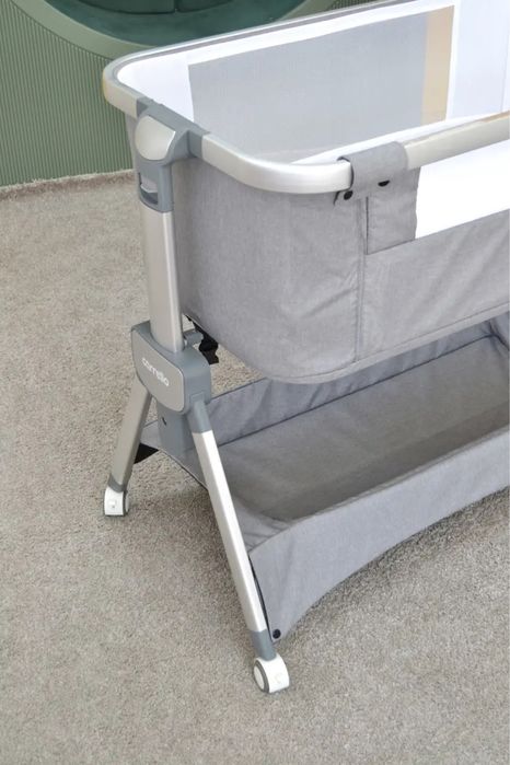 Приставне дитяче ліжко CARRELLO Aria CRL-16402 Silver Grey