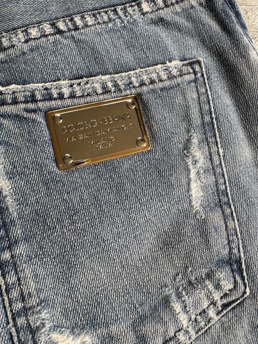 Oryginalne Jeansy DOLCE & GABBANA Ripped Distressed – Stan BDB, Rozmiar  48!