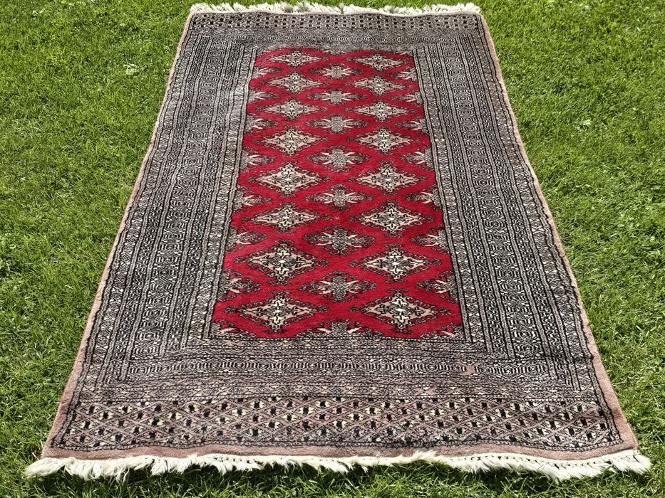 Buchara - Drobno tkany dywan z Pakistanu- Rękodzieło z  wełny 90x168cm