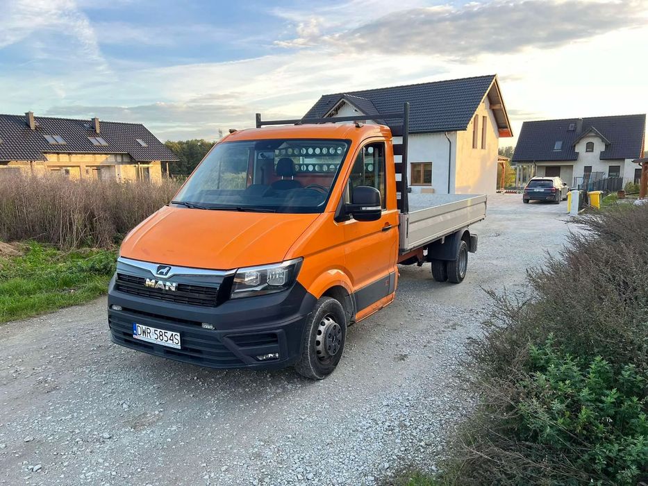 MAN TGE  jak VW crafter, Nowe sprzęgło, długa aluminiowa paka, hak, bliźniak