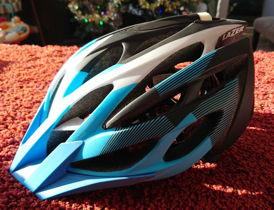 Kask rowerowy LAZER Rox rozm. M-L matt cyan NOWY