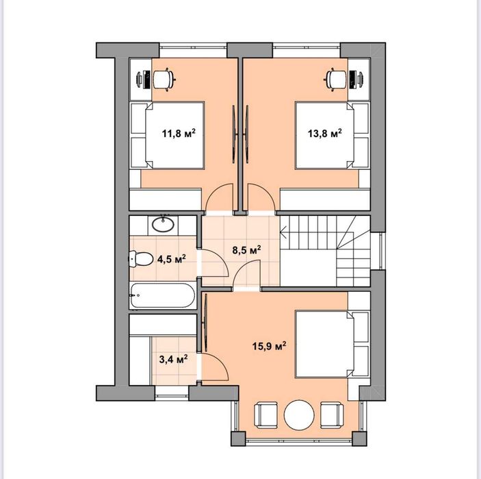Якісний будинок в центрі м. Ірпінь | 140 м² | 6 соток | 4 кімнати, велика тераса | Держпрограми+