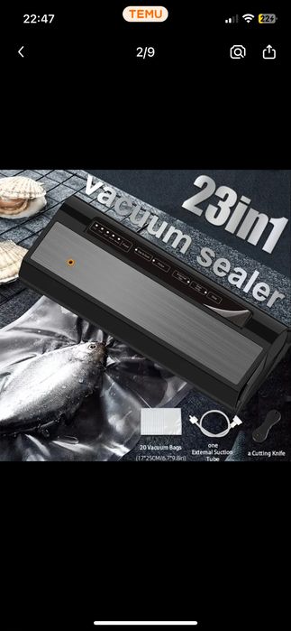 ‼️Професійний вакуумний пакувальник , вакууматор Agashe SX-286