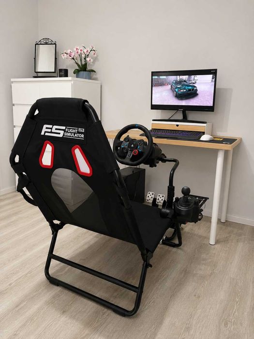 Kokpit Next Level Racing + kierownica Logitech G29 + pedały + shifter zestaw