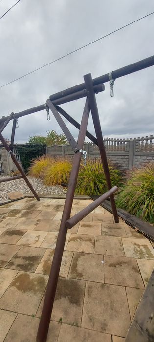 Huśtawka ogrodowa Hamak Kokon stelaż na ogród