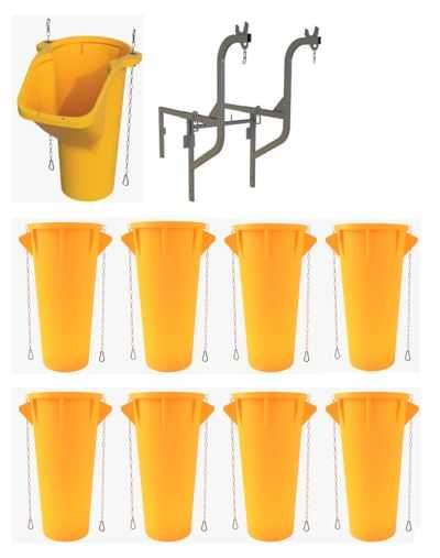 Conjunto 1 Boca, 1 Suporte e 9 Tubo Descarga de Entulho (10 Mts)