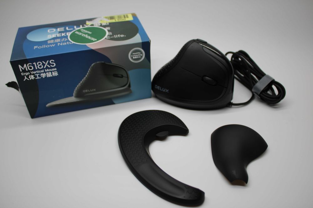 Myszka bezprzewodowa Delux M618XS PIONOWA do laptopa Myszka podświetla