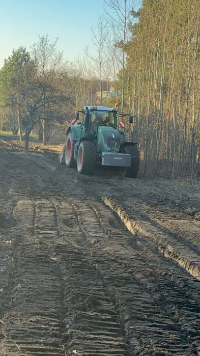 Wgłębny powierzchniowy karczowanie zarosli mulczowanie wycinka drzew