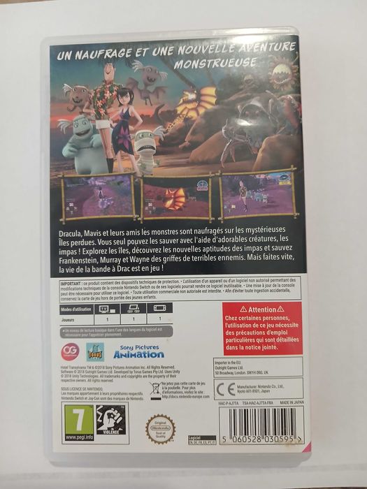 Hotel Transylvanie 3 nintendo switch