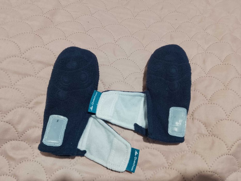 Polarowe granatowe rękawiczki Quechua r.98